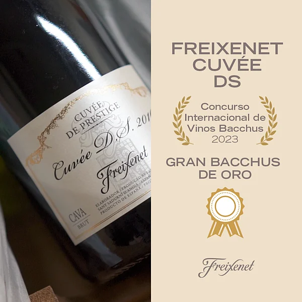 Gran Bacchus de Oro para Freixenet Cuvee DS junto a dos oros más en el XXI Concurso Internacional de Vinos Bacchus