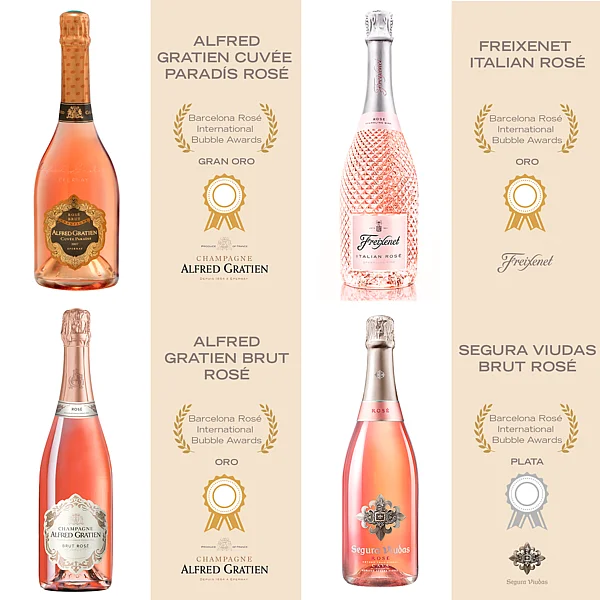 Grupo Freixenet suma medallas en los Barcelona Rosé International Bubble Awards y Mundus Vini